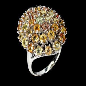 7.00ct Multi-Colored Sapphire Ring New